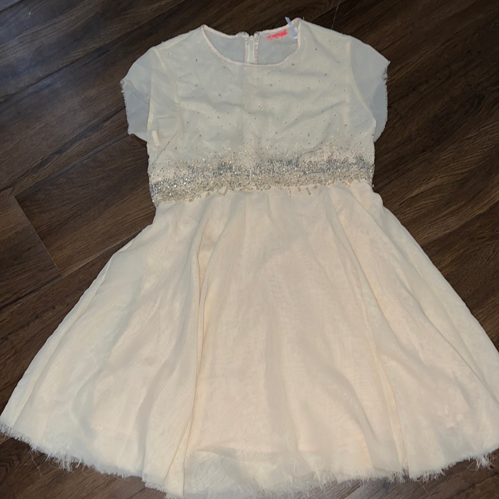Small Free People cream dress